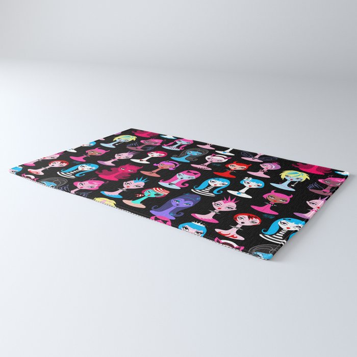 Punky Goth Dollies Rug Gallery Image 3