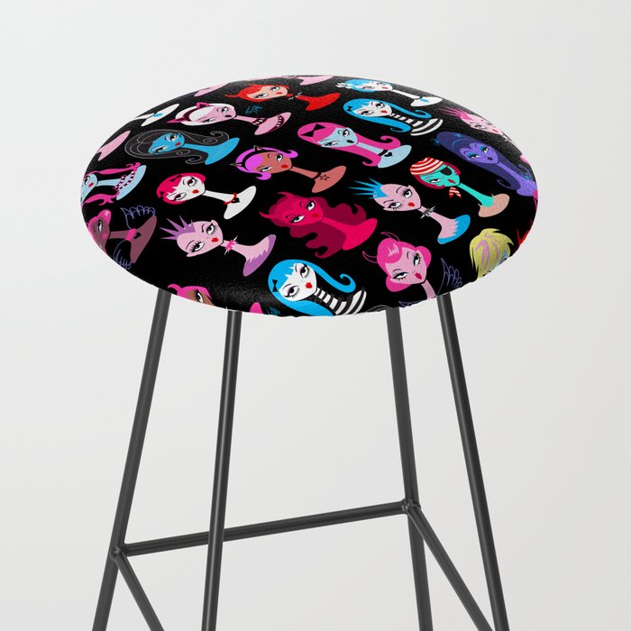 Punky Goth Dollies Stool Gallery Image 2