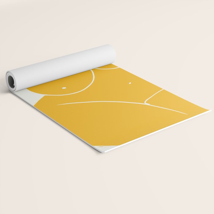 Nude in yellow 2 Yoga Mat Gallery Image 2