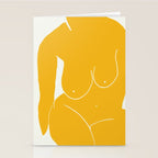 Nude in yellow 2 Stationery Card Gallery Image 2
