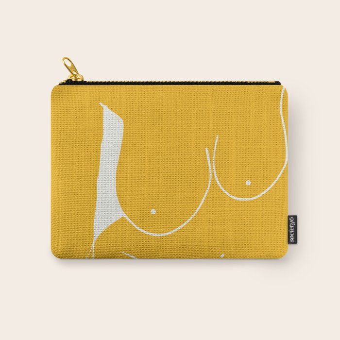 Nude in yellow 2 Carry All Pouch Gallery Image 1