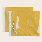 Nude in yellow 2 Placemat Gallery Image 1