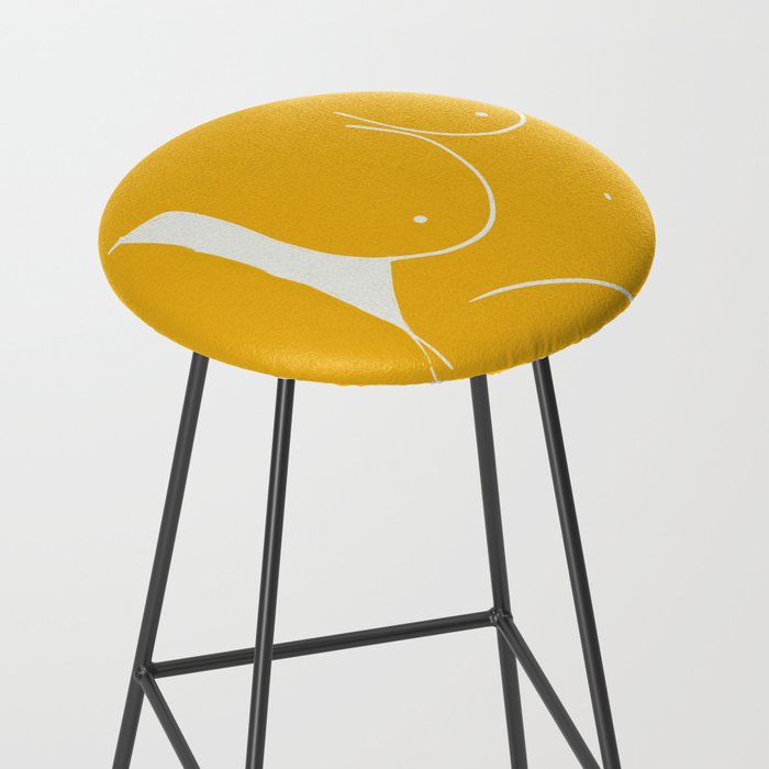 Nude in yellow 2 Stool Gallery Image 2