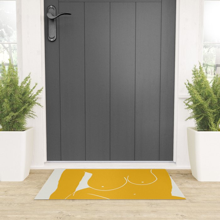 Nude in yellow 2 Welcome Mat Gallery Image 3