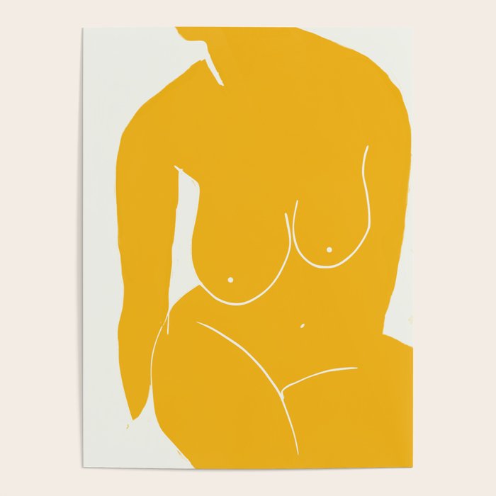 Nude in yellow 2 Poster Gallery Image 4