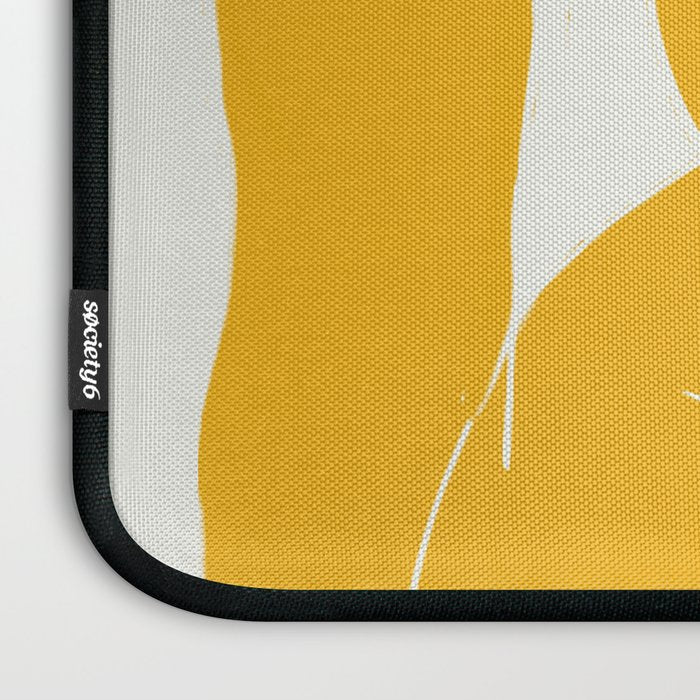 Nude in yellow 2 Laptop Sleeve Gallery Image 3