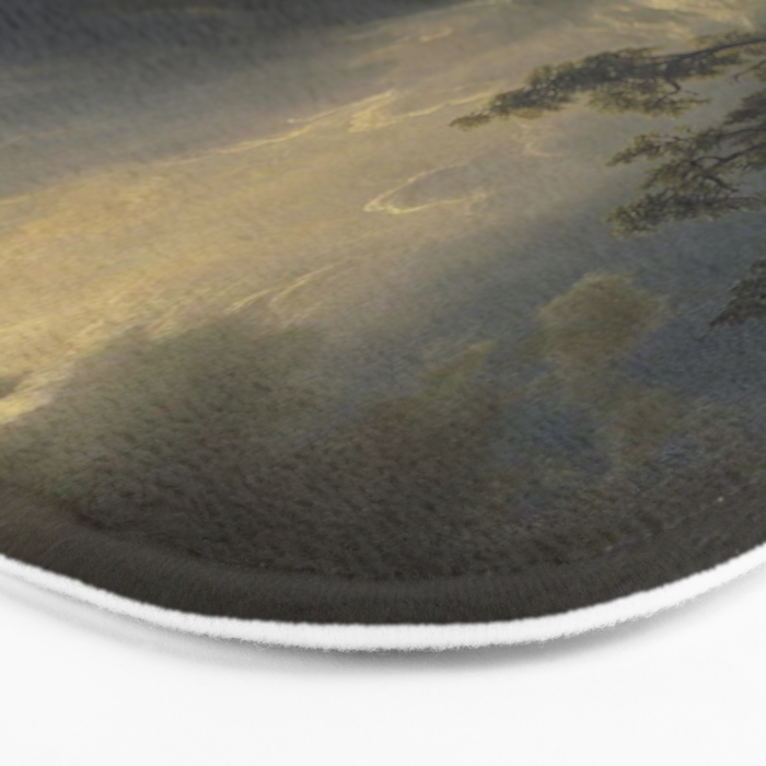 Puget Sound on the Pacific Coast (1870) - Albert Bierstadt Bath Mat Gallery Image 3