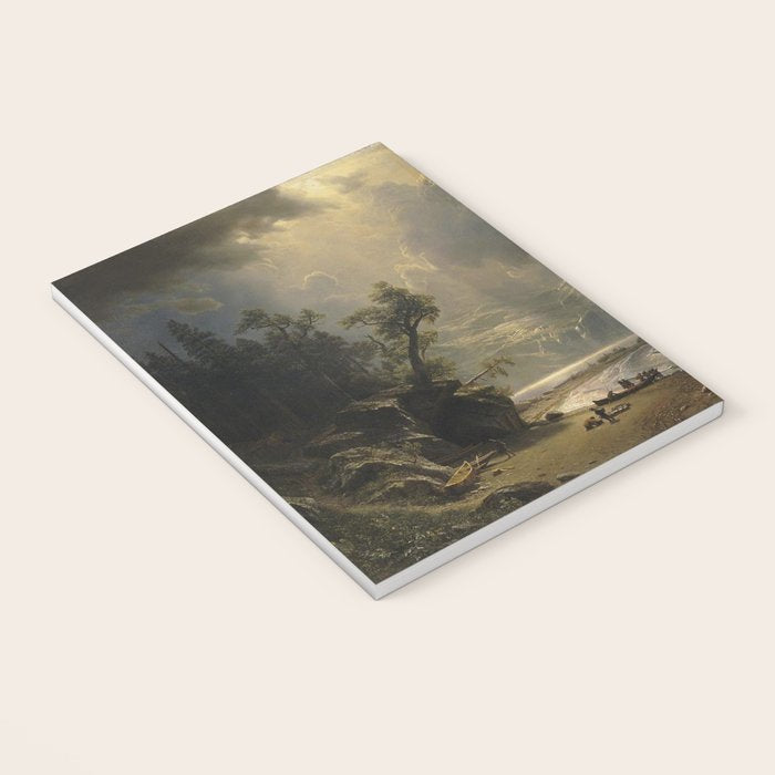 Puget Sound on the Pacific Coast (1870) - Albert Bierstadt Notebook Gallery Image 3