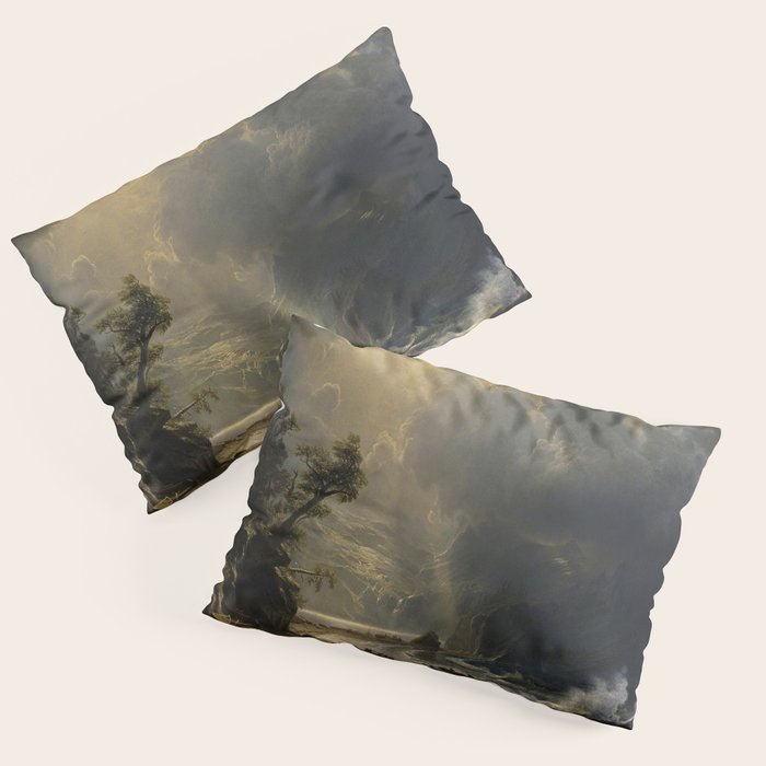 Puget Sound on the Pacific Coast (1870) - Albert Bierstadt Pillow Sham Gallery Image 3