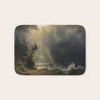 Puget Sound on the Pacific Coast (1870) - Albert Bierstadt Bath Mat Gallery Image 1