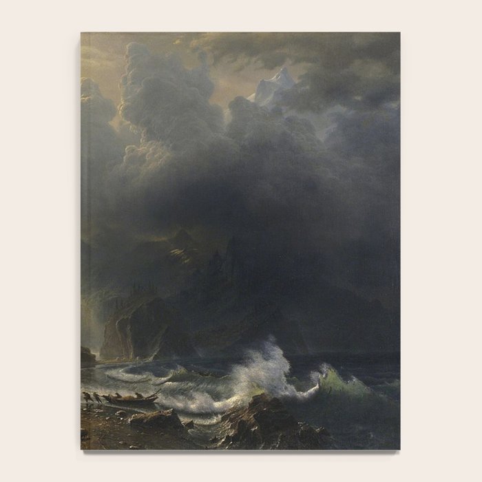 Puget Sound on the Pacific Coast (1870) - Albert Bierstadt Notebook Gallery Image 4