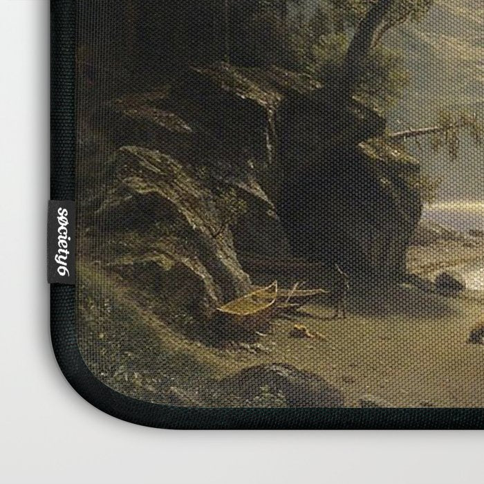 Puget Sound on the Pacific Coast (1870) - Albert Bierstadt Laptop Sleeve Gallery Image 3