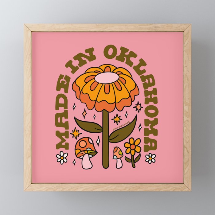 Made In Oklahoma Mini Art Print Gallery Image 1
