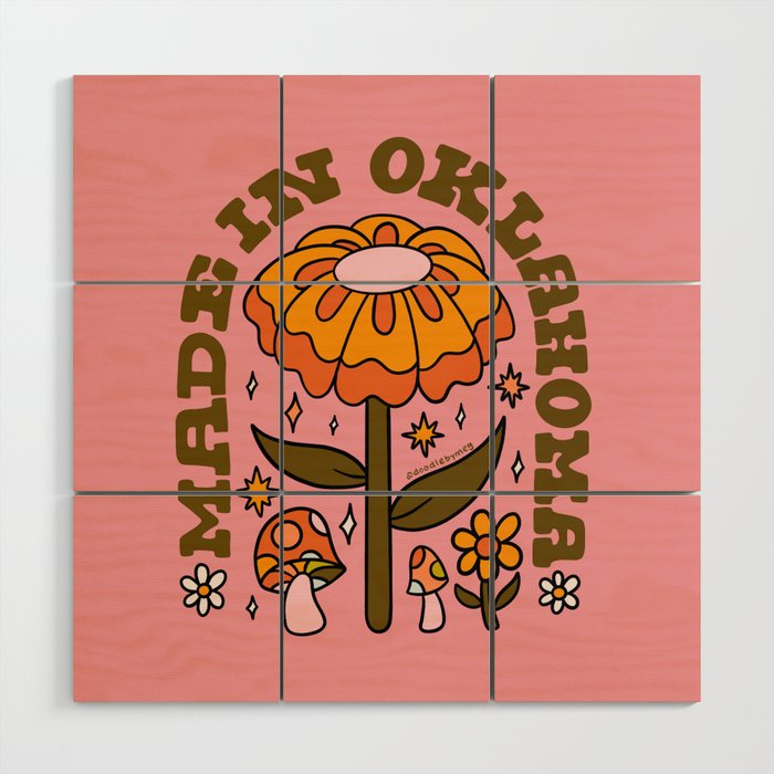 Made In Oklahoma Wood Wall Art Gallery Image 1