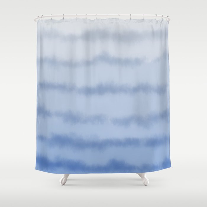 Ombre Ocean Tides - Blue Shower Curtain Gallery Image 1