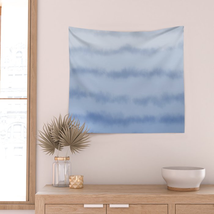 Ombre Ocean Tides - Blue Wall Tapestry Gallery Image 2