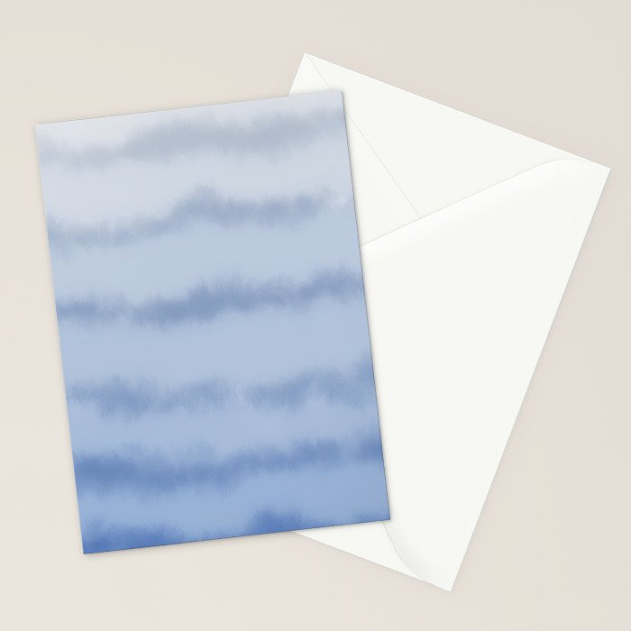 Ombre Ocean Tides - Blue Stationery Card Gallery Image 2