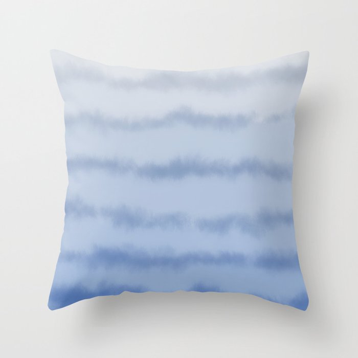 Ombre Ocean Tides - Blue Throw Pillow Gallery Image 6