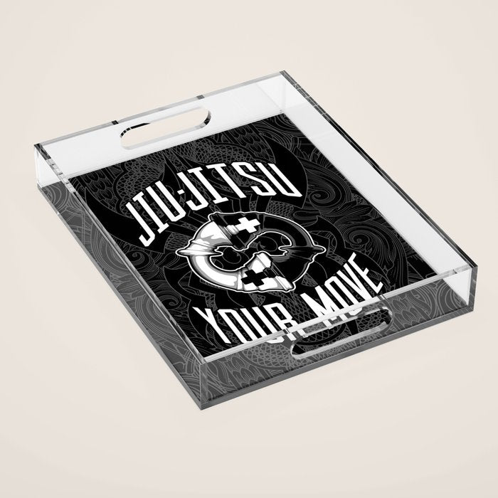 Brazilian Jiu-jitsu Chess Kings Acrylic Tray Gallery Image 1