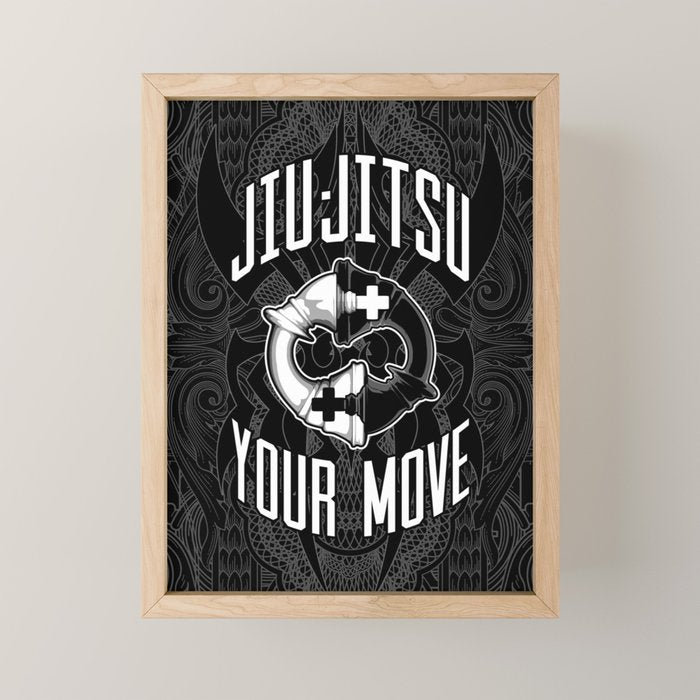 Brazilian Jiu-jitsu Chess Kings Mini Art Print Gallery Image 1