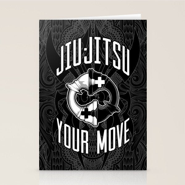 Brazilian Jiu-jitsu Chess Kings Stationery Card Gallery Image 1