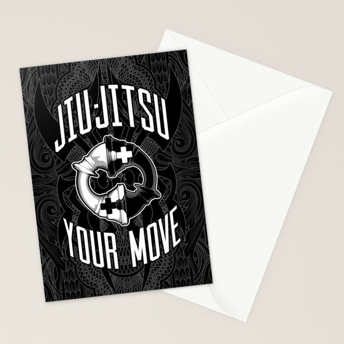 Brazilian Jiu-jitsu Chess Kings Stationery Card Gallery Image 2