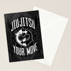 Brazilian Jiu-jitsu Chess Kings Stationery Card Gallery Image 2