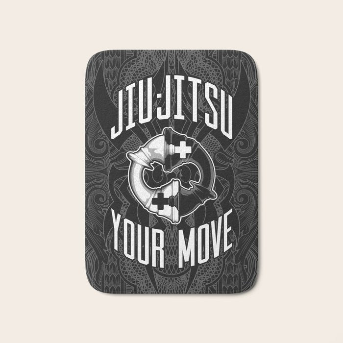 Brazilian Jiu-jitsu Chess Kings Bath Mat Gallery Image 1