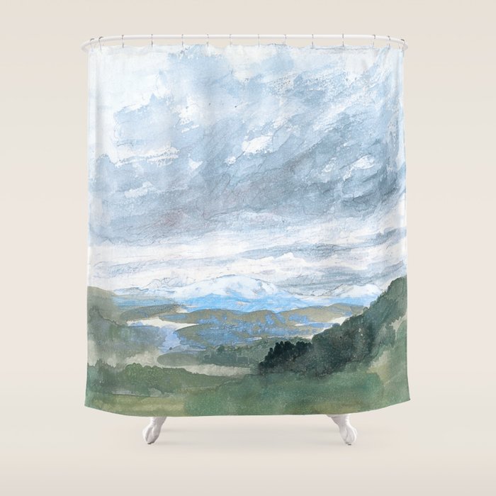 Landscapes in my mind Shower Curtain Gallery Image 1