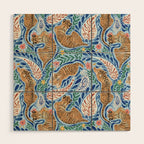 Blue Safari Adventure Wood Wall Art Gallery Image 1