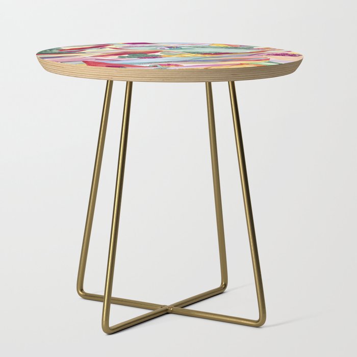 Gouache rainbow landscape Side Table Gallery Image 1