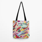 Gouache rainbow landscape Tote Bag Gallery Image 2