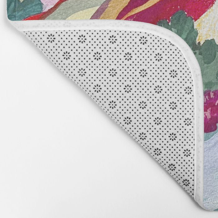 Gouache rainbow landscape Bath Mat Gallery Image 2