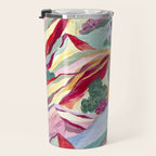 Gouache rainbow landscape Travel Mug Gallery Image 3