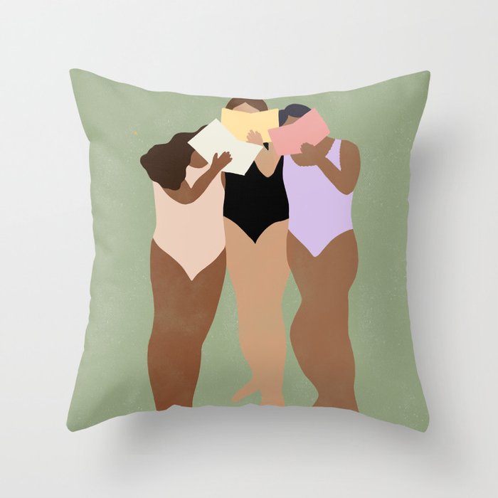 Book Squad Throw Pillow Gallery Image 6