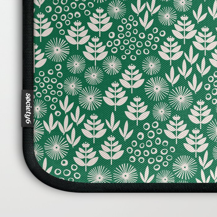 Retro Forest Flora Pattern Laptop Sleeve Gallery Image 3
