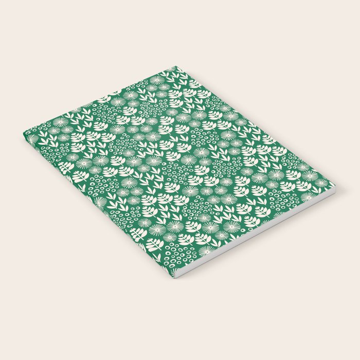 Retro Forest Flora Pattern Notebook Gallery Image 2