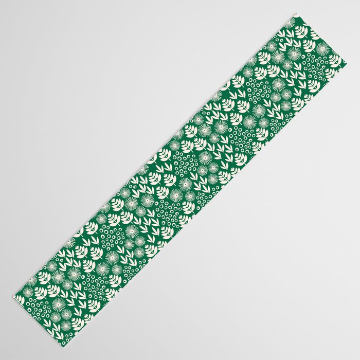 Retro Forest Flora Pattern Table Runner Gallery Image 3