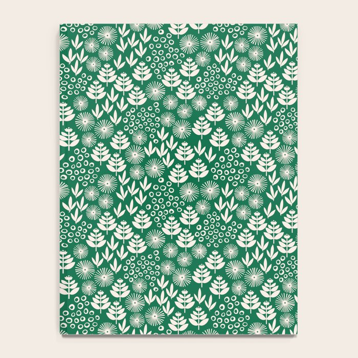Retro Forest Flora Pattern Notebook Gallery Image 4