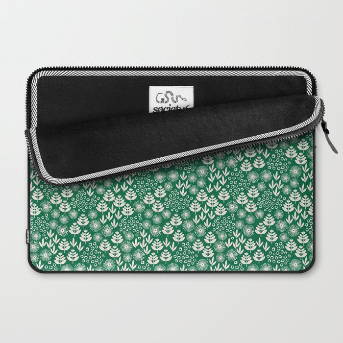 Retro Forest Flora Pattern Laptop Sleeve Gallery Image 2