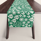 Retro Forest Flora Pattern Table Runner Gallery Image 1