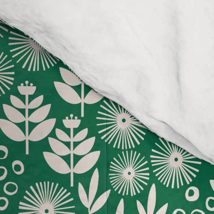 Retro Forest Flora Pattern Comforter Gallery Image 4