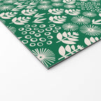 Retro Forest Flora Pattern Welcome Mat Gallery Image 2