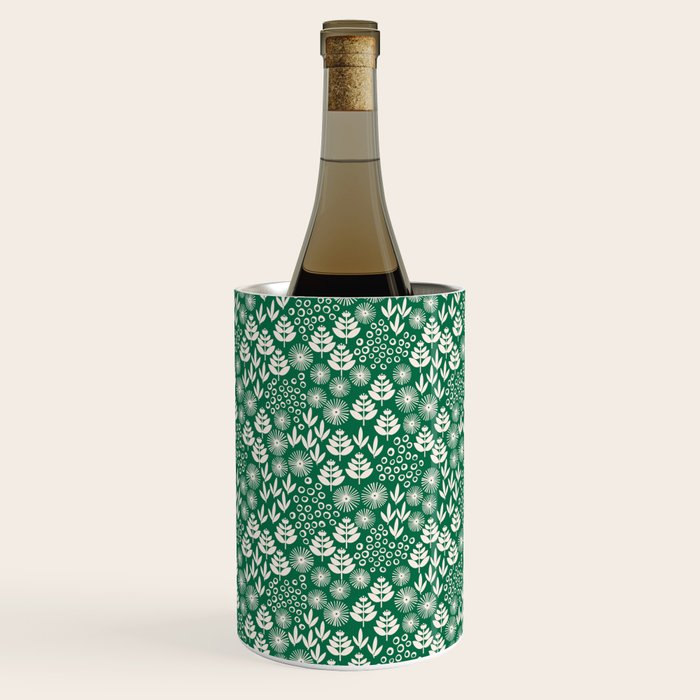 Retro Forest Flora Pattern Wine Chiller Gallery Image 3