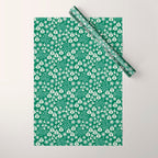 Retro Forest Flora Pattern Wrapping Paper Gallery Image 1