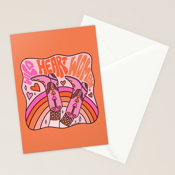 Wild Heart Woman Stationery Card Gallery Image 2