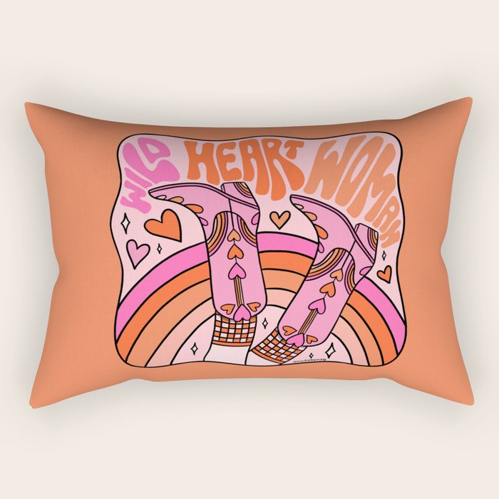Wild Heart Woman Rectangular Pillow Gallery Image 2