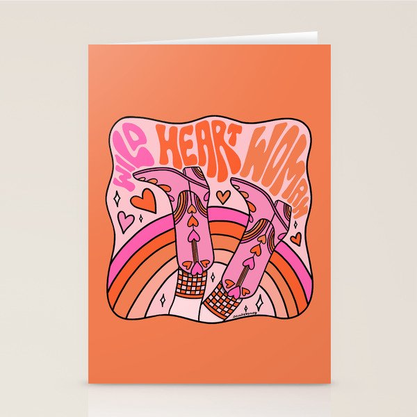 Wild Heart Woman Stationery Card Gallery Image 2