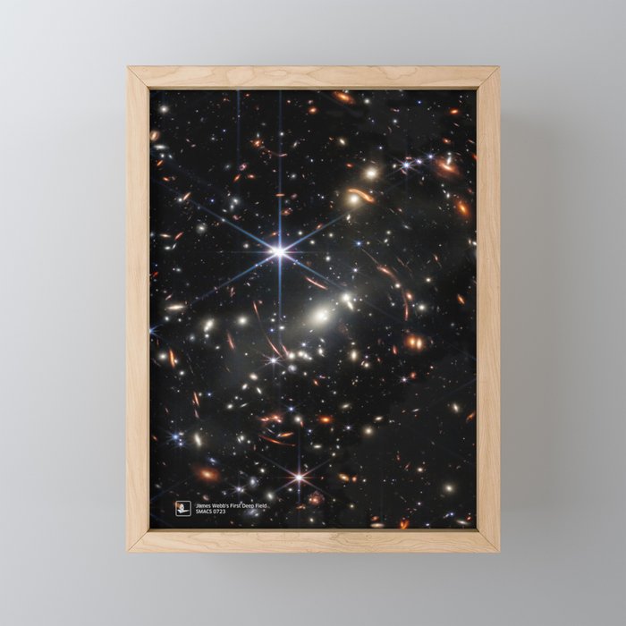 James Webb's First Deep Field (James Webb/JWST) â space poster Mini Art Print Gallery Image 1