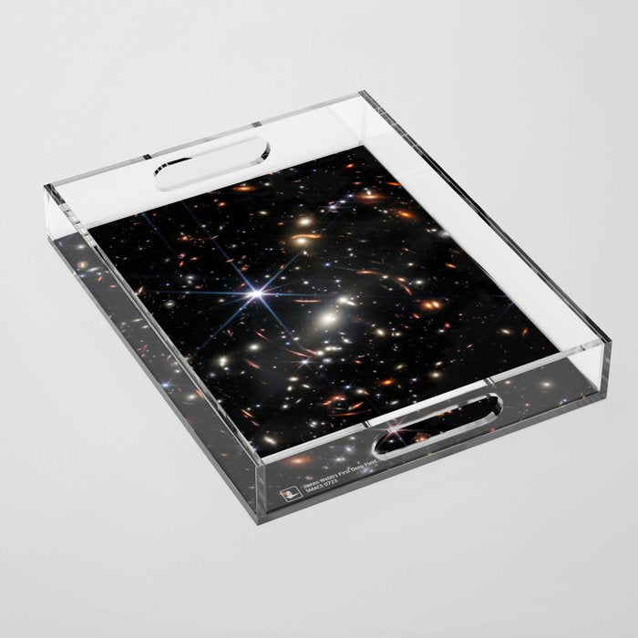 James Webb's First Deep Field (James Webb/JWST) â space poster Acrylic Tray Gallery Image 1